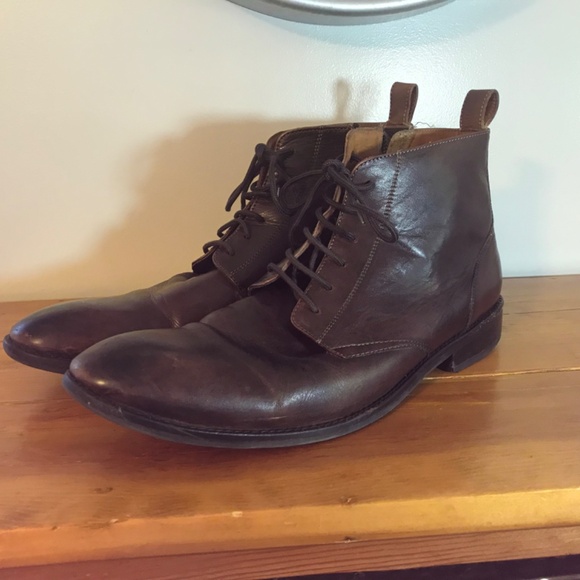 Bocage innovation brown leather ankle boots main image 14